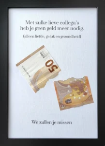 Geld-cadeau-afscheid-collega-pensioen-reorganisatie-andere-baan-nieuwe-functie